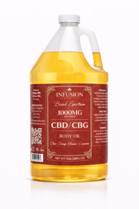 Golden CBD_CBG body oil jug